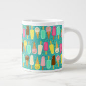 Colorful Ice Cream Pattern Summer  Jumbo-Tasse (Rechts)