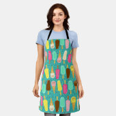 Colorful Ice Cream Pattern Summer  Schürze (Getragen)