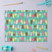 Colorful Ice Cream Pattern Summer  Seidenpapier (Basteln)