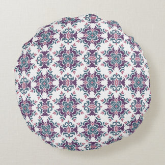 Colorful IkatFloral Motif Pattern Rundes Kissen
