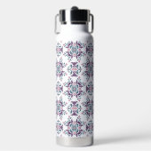 Colorful IkatFloral Motif Pattern Trinkflasche (Vorderseite)