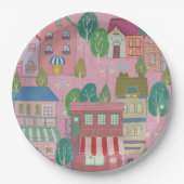 Colorful Illustrated Paper Plates Pappteller (Vorderseite)