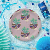 Colorful Illustrated Paper Plates Pappteller (Party)