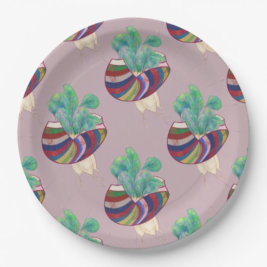 Colorful Illustrated Paper Plates Pappteller (Vorderseite)