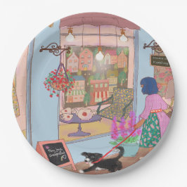 Colorful Illustrated Paper Plates Pappteller