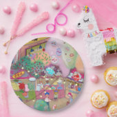Colorful Illustrated Paper Plates Pappteller (Party)