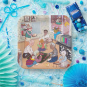 Colorful Illustrated Paper Plates Pappteller (Party)