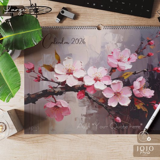 Colorful Impasto Art Calendar Kalender