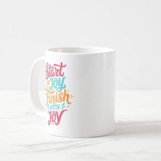 Colorful Inspirational Coffee Mug Kaffeetasse (Vorderseite Links)