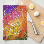 Colorful Inspirational Friendship Words Kitchen To Geschirrtuch (Viertel Falte)