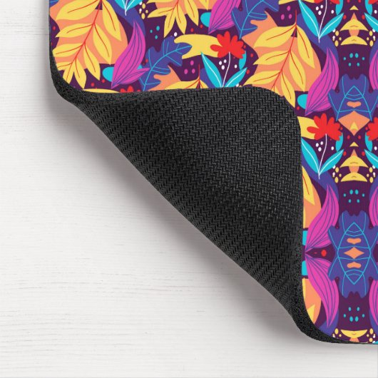 Colorful intricate geometric pattern  mousepad (Ecke)