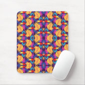 Colorful intricate geometric pattern  mousepad (Mit Mouse)