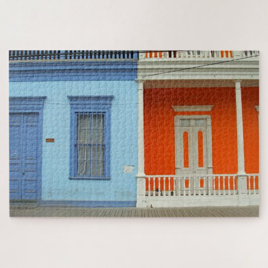 Colorful Iquique Straße 1014-pc Puzzle (Horizontal)