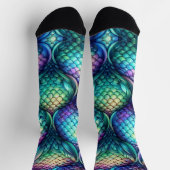 Colorful/iridescent aquatic scales socken (Oben)