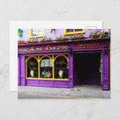 Colorful Irish Pub Postkarte (Vorne/Hinten)