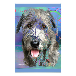 Colorful Irish Wolfhound Artwork Fotodruck
