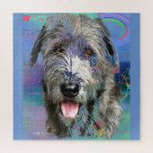 Colorful Irish Wolfhound Artwork Puzzle (Vertikal)