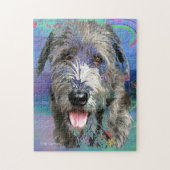 Colorful Irish Wolfhound Artwork Puzzle (Vertikal)