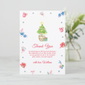 Colorful It's Cold Outside Winter Baby Shower  Dankeskarte (Stehend Vorderseite)