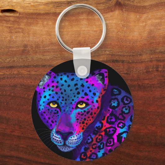 Colorful Jaguar Schlüsselanhänger (Vorderseite)