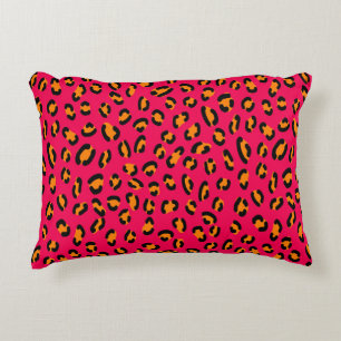 Colorful jaguar skin seamless pattern, animal art. dekokissen