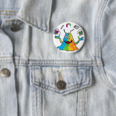 Colorful Jelly Alien Juggling Cute Whimsical Monst Button (Beispiel)