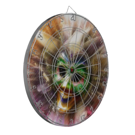 Colorful Jester Dartscheibe (Vorderseite Links)