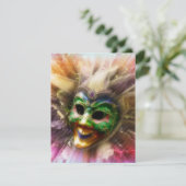 Colorful Jester Einladung (Stehend Vorderseite)