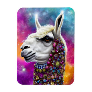 Colorful Jewele Llama Magnet
