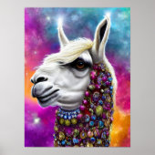 Colorful Jewele Llama Poster (Vorne)