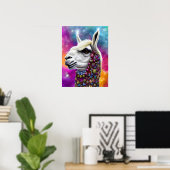 Colorful Jewele Llama Poster (Heimbüro)