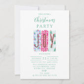 Colorful Joy Christmas Einladung (Vorderseite)