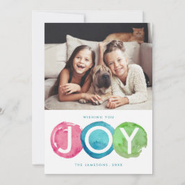 Colorful Joy Watercolor Dots Weihnachten