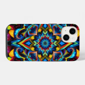 Colorful Kaleidoscope Mandala iPhone 14 Fall Hülle (Rückseite (Horizontal))