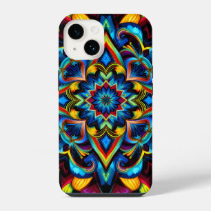 Colorful Kaleidoscope Mandala iPhone 14 Fall Hülle
