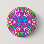 Colorful Kaleidoscope Pattern: Button (Vorderseite)
