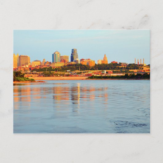 Colorful Kaw Point in Kansas City, Missouri Postkarte (Vorderseite)
