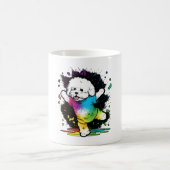 Colorful Kawaii Dancing Bichon Kaffeetasse (Mittel)