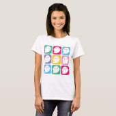 Colorful Kawaii Little Ghosts T-Shirt (Vorne ganz)