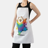 Colorful Kawaii Tanzen Chow Chow Schürze (InSitu)