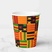 Colorful Kente Ankara Papier Cups Pappbecher (Vorderseite)