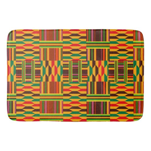 Colorful Kente Badematte (Vorderseite)