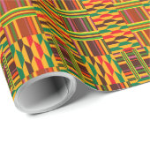 Colorful Kente Geschenkpapier (Rolleneckpunkt)