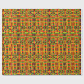 Colorful Kente Geschenkpapier (Flach)