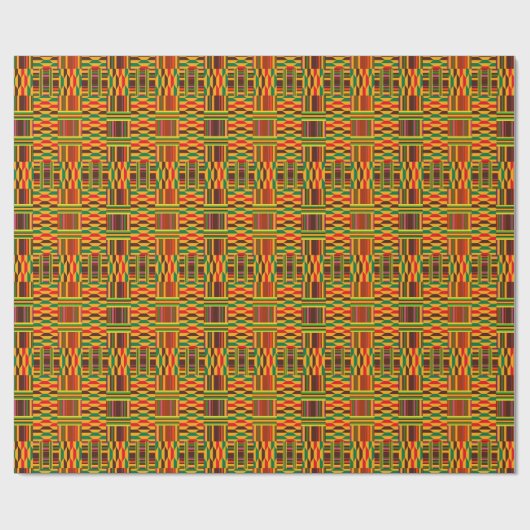 Colorful Kente Geschenkpapier (Flach)