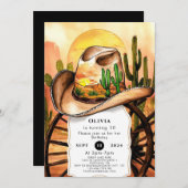 Colorful Kids Cowboy Birthday Einladung (Vorne/Hinten)