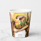 Colorful Kids Cowboy Birthday Pappbecher (Vorderseite)