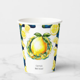 Colorful Kids Lemon Birthday Pappbecher