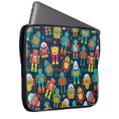 Colorful Kids Robot Laptopschutzhülle (Vorne Rechts)