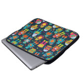 Colorful Kids Robot Laptopschutzhülle (Vorne Knopf)